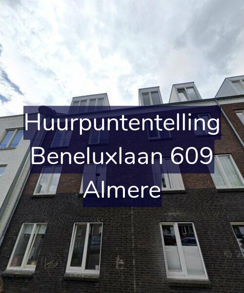 Foto gevel Huurpuntentelling voor Beneluxlaan 609, Almere
