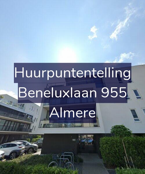 Foto gevel Huurpuntentelling voor Beneluxlaan 955, Almere