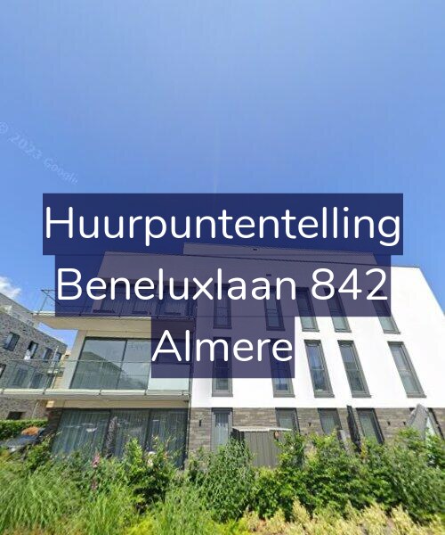 Foto gevel Huurpuntentelling voor Beneluxlaan 842, Almere