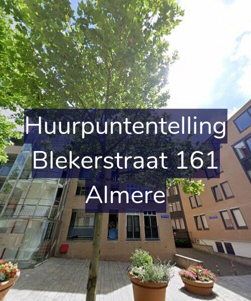 Foto gevel Huurpuntentelling voor Blekerstraat 161, Almere