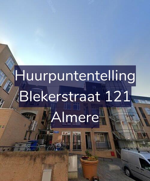 Foto gevel Huurpuntentelling voor Blekerstraat 121, Almere
