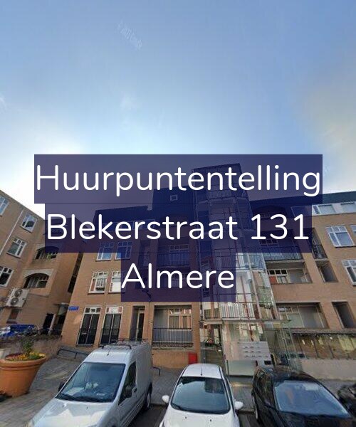 Foto gevel Huurpuntentelling voor Blekerstraat 131, Almere