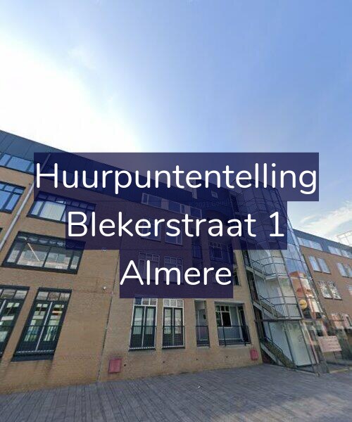 Foto gevel Huurpuntentelling voor Blekerstraat 1, Almere