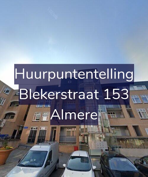 Foto gevel Huurpuntentelling voor Blekerstraat 153, Almere