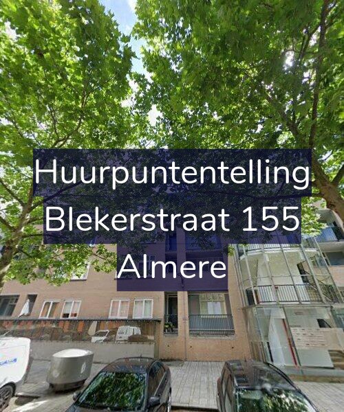Foto gevel Huurpuntentelling voor Blekerstraat 155, Almere