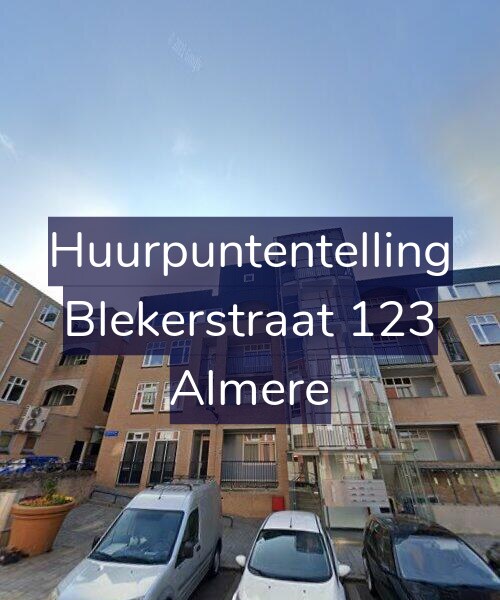 Foto gevel Huurpuntentelling voor Blekerstraat 123, Almere