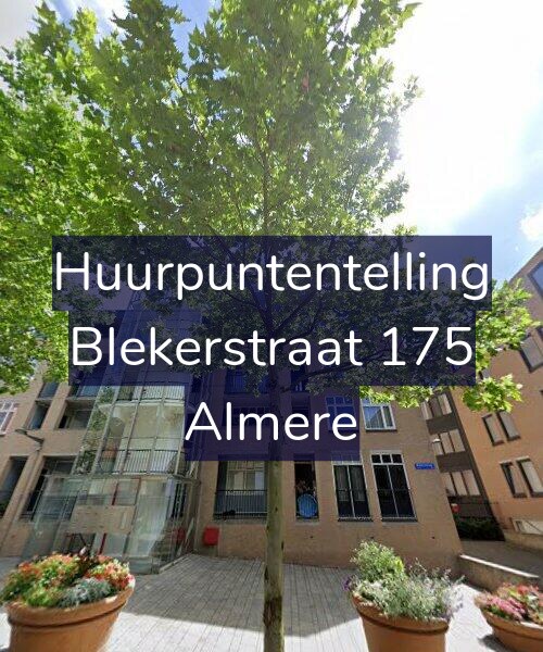 Foto gevel Huurpuntentelling voor Blekerstraat 175, Almere