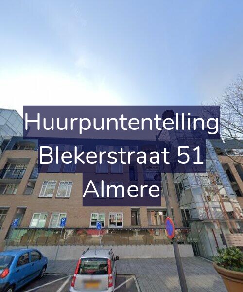 Foto gevel Huurpuntentelling voor Blekerstraat 51, Almere