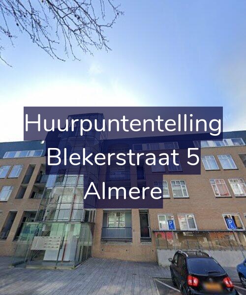Foto gevel Huurpuntentelling voor Blekerstraat 5, Almere