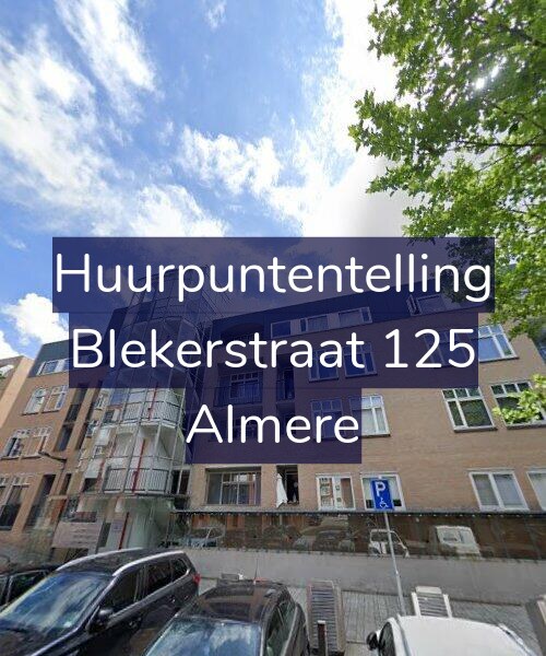 Foto gevel Huurpuntentelling voor Blekerstraat 125, Almere