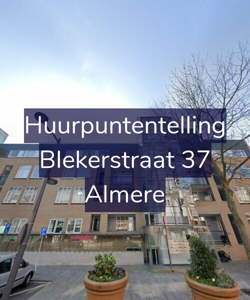 Foto gevel Huurpuntentelling voor Blekerstraat 37, Almere