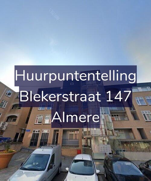 Foto gevel Huurpuntentelling voor Blekerstraat 147, Almere