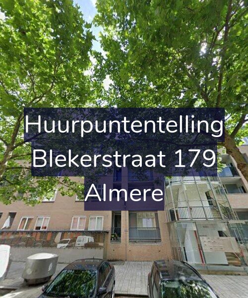 Foto gevel Huurpuntentelling voor Blekerstraat 179, Almere