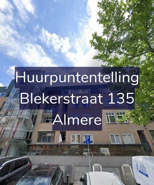 Foto gevel Huurpuntentelling voor Blekerstraat 135, Almere