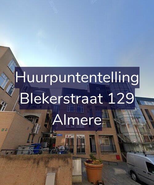 Foto gevel Huurpuntentelling voor Blekerstraat 129, Almere