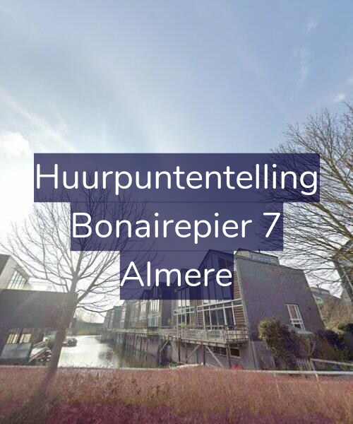 Foto gevel Huurpuntentelling voor Bonairepier 7, Almere