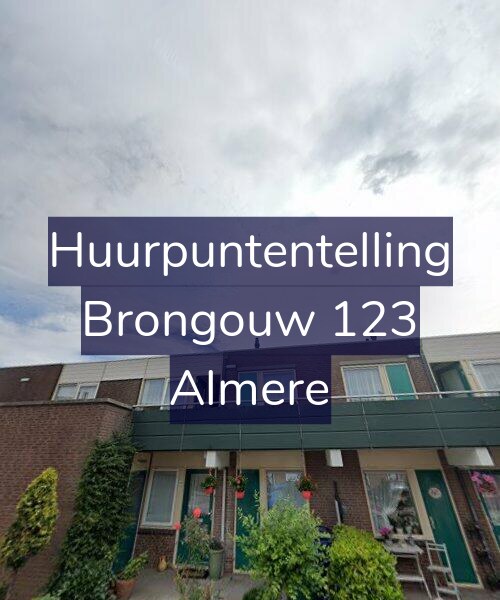 Foto gevel Huurpuntentelling voor Brongouw 123, Almere