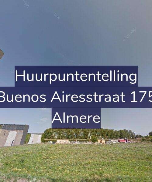 Foto gevel Huurpuntentelling voor Buenos Airesstraat 175, Almere