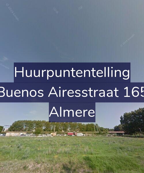 Foto gevel Huurpuntentelling voor Buenos Airesstraat 165, Almere