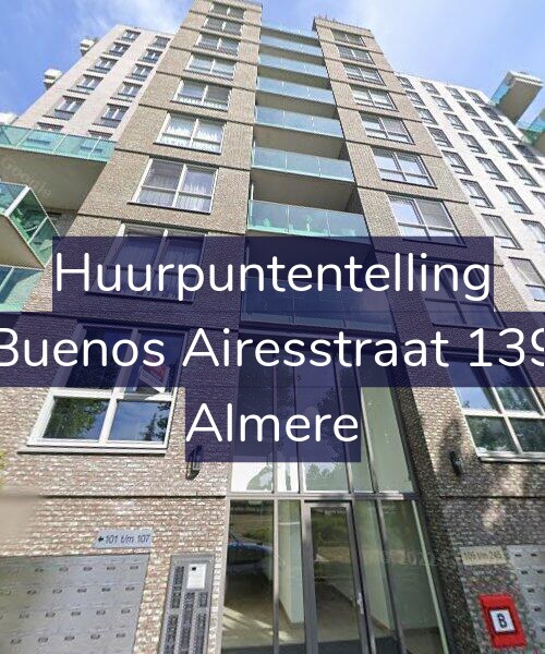 Foto gevel Huurpuntentelling voor Buenos Airesstraat 139, Almere