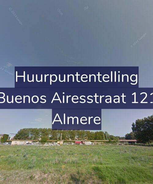 Foto gevel Huurpuntentelling voor Buenos Airesstraat 121, Almere