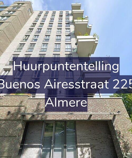 Foto gevel Huurpuntentelling voor Buenos Airesstraat 225, Almere
