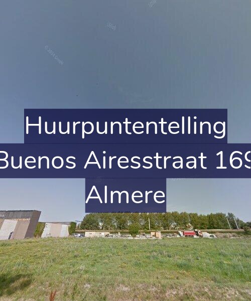 Foto gevel Huurpuntentelling voor Buenos Airesstraat 169, Almere