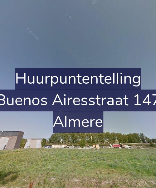 Foto gevel Huurpuntentelling voor Buenos Airesstraat 147, Almere