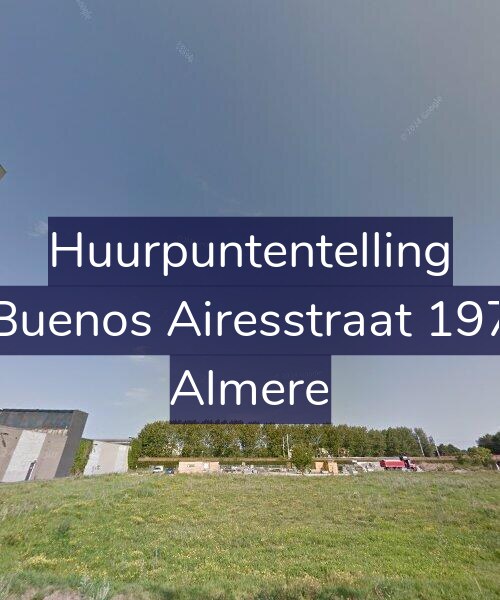 Foto gevel Huurpuntentelling voor Buenos Airesstraat 197, Almere