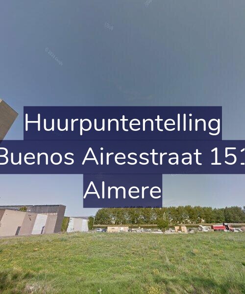 Foto gevel Huurpuntentelling voor Buenos Airesstraat 151, Almere
