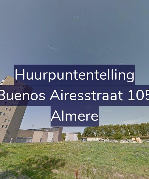 Foto gevel Huurpuntentelling voor Buenos Airesstraat 105, Almere