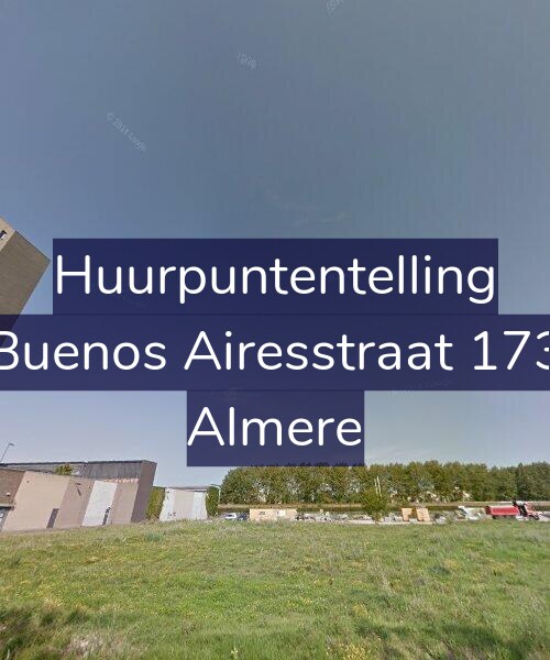 Foto gevel Huurpuntentelling voor Buenos Airesstraat 173, Almere