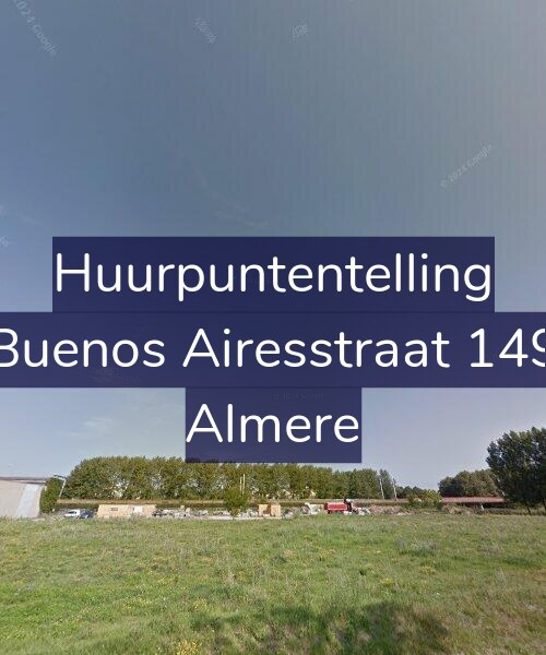 Foto gevel Huurpuntentelling voor Buenos Airesstraat 149, Almere