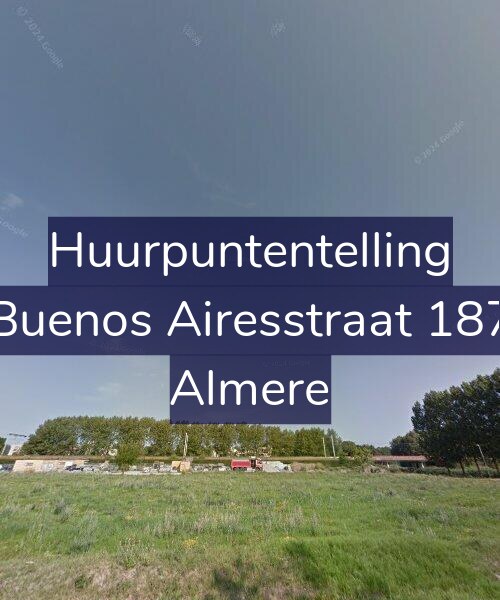 Foto gevel Huurpuntentelling voor Buenos Airesstraat 187, Almere