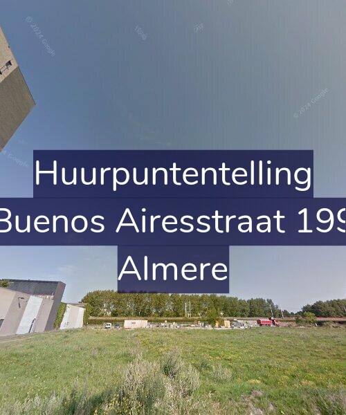 Foto gevel Huurpuntentelling voor Buenos Airesstraat 199, Almere