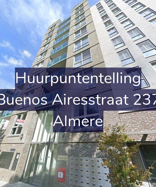 Foto gevel Huurpuntentelling voor Buenos Airesstraat 237, Almere