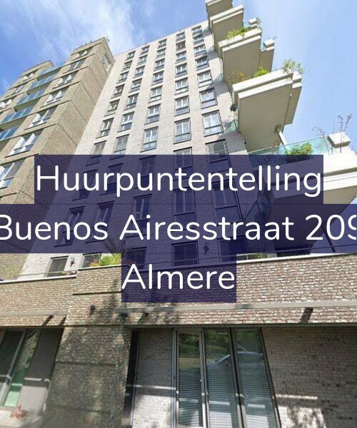 Foto gevel Huurpuntentelling voor Buenos Airesstraat 209, Almere