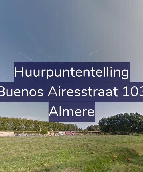 Foto gevel Huurpuntentelling voor Buenos Airesstraat 103, Almere