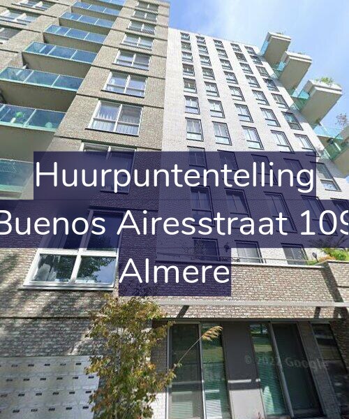 Foto gevel Huurpuntentelling voor Buenos Airesstraat 109, Almere