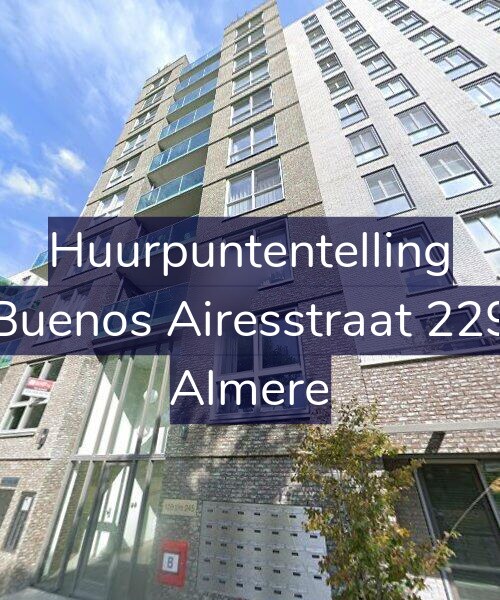 Foto gevel Huurpuntentelling voor Buenos Airesstraat 229, Almere