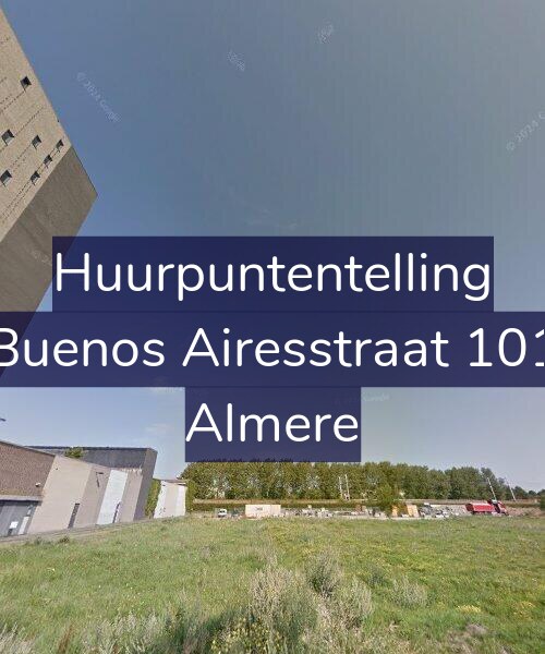 Foto gevel Huurpuntentelling voor Buenos Airesstraat 101, Almere