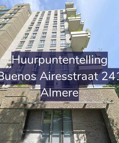 Foto gevel Huurpuntentelling voor Buenos Airesstraat 241, Almere