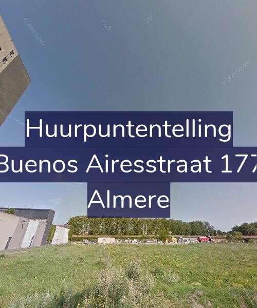 Foto gevel Huurpuntentelling voor Buenos Airesstraat 177, Almere