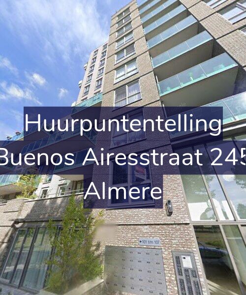 Foto gevel Huurpuntentelling voor Buenos Airesstraat 245, Almere