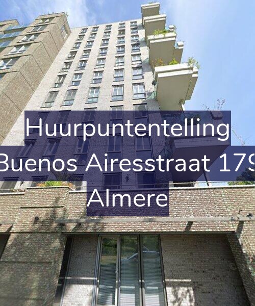 Foto gevel Huurpuntentelling voor Buenos Airesstraat 179, Almere