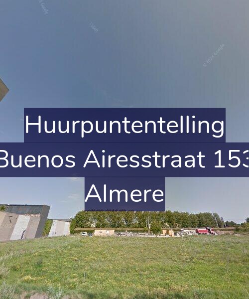 Foto gevel Huurpuntentelling voor Buenos Airesstraat 153, Almere