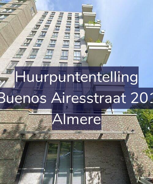 Foto gevel Huurpuntentelling voor Buenos Airesstraat 201, Almere