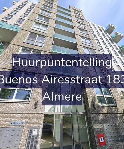 Foto gevel Huurpuntentelling voor Buenos Airesstraat 183, Almere