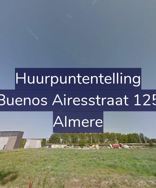 Foto gevel Huurpuntentelling voor Buenos Airesstraat 125, Almere