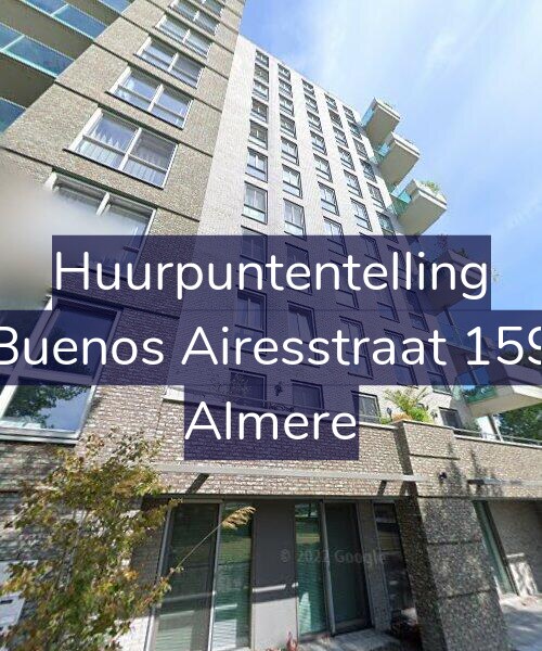 Foto gevel Huurpuntentelling voor Buenos Airesstraat 159, Almere